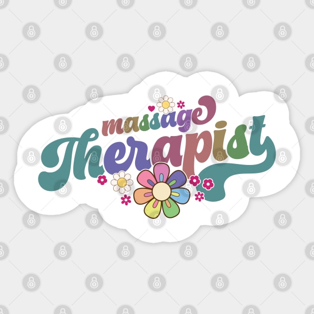 Massage Therapist Sticker by Zedeldesign